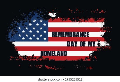 remembrance day of my homeland  - a text-based t-shirt design 