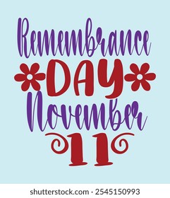 Remembrance day november 11 design