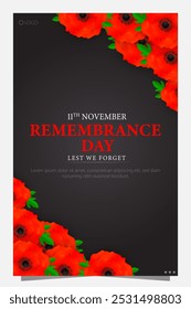 Remembrance Day, observed on November 11th, honors military personnel who died in the line of duty during wars and conflicts.