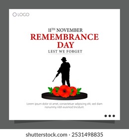 Remembrance Day, observed on November 11th, honors military personnel who died in the line of duty during wars and conflicts.