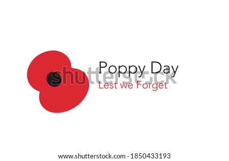 Remembrance Day poppy appeal poppy vector