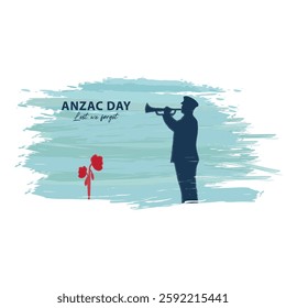 Remembrance day symbol. Lest we forget. Anzac day background with soldier.