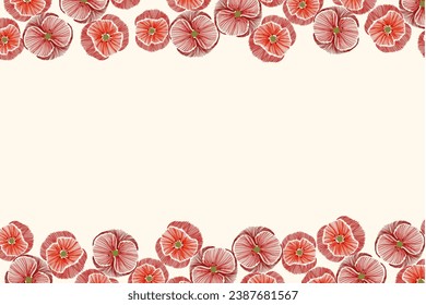 Remembrance Day vector background banner. Red Poppy flower - a symbol of International Day of Remembrance Memorial Anzac Poppy Day . Poppy for Armistice Veterans day.