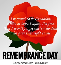 Remembrance Day Vector Template