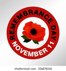 Remembrance Day Vector Template