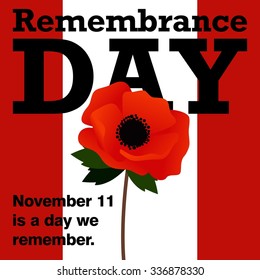 Remembrance Day Vector Template