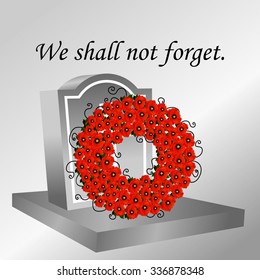 Remembrance Day Vector Template