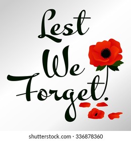 Remembrance Day Vector Template