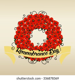 Remembrance Day Vector Template