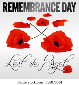 Remembrance Day Vector Template Stock Vector (Royalty Free) 336878384 ...