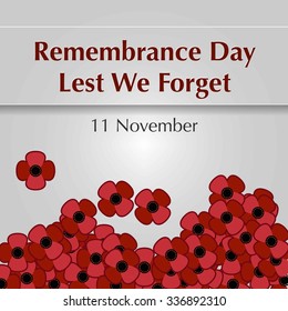 Remembrance Day Vector Template