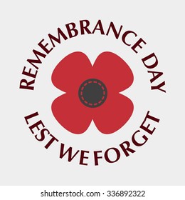 Remembrance Day Vector Template