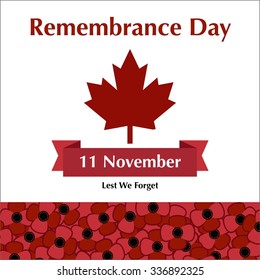 Remembrance Day Vector Template