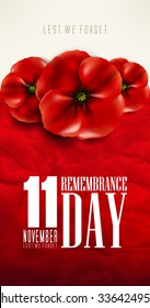 remembrance day - veteran's day- lest we forget