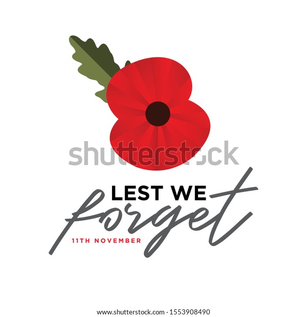 The remembrance poppy - poppy appeal. Modern\
paper design isolated on white. Decorative vector flower for\
Remembrance Day, Memorial Day, Anzac Day in New Zealand, Australia,\
Canada and Great Britain.