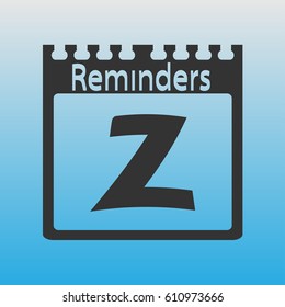 Reminder about something important. Importance in group Z.