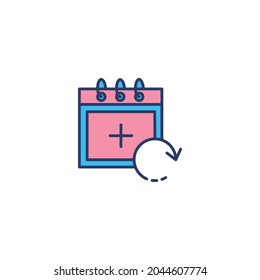reminder add calendar icon vector