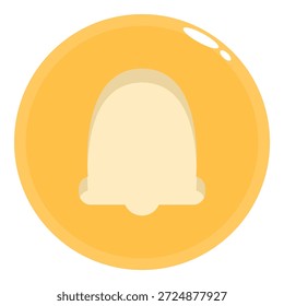Ícone de lembrete tocando dentro de um círculo amarelo brilhante, simbolizando um alerta, notificação ou alarme