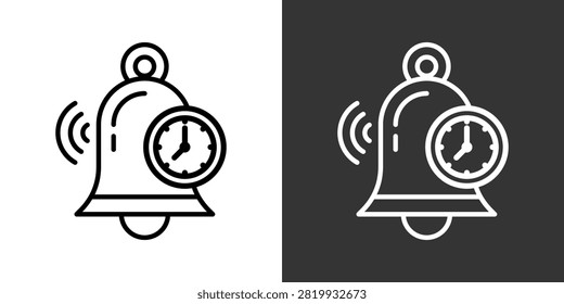 Reminder Black And White Multiple Style Icon Set Collection Pack Vector Illustration