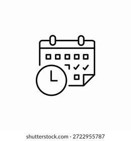 Erinnerungskalender Symbol Vektor