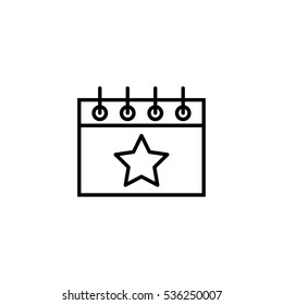 reminder calender date schedule plan holiday appointment black on white background line icon