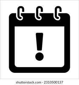 Reminder Date Icon, Vector Graphics