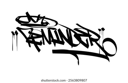 REMINDER graffiti tag style design
