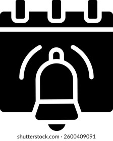 Reminder Icon Glyph Vector Illustration
