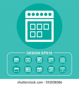 Reminder icon illustration isolated vector sign symbol