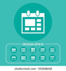 Reminder icon isolated sign symbol. Flat vector illustration. Can be used for mobile and web design.
