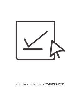 reminder icon isolated stroke in black color