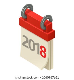 Reminder icon. Isometric illustration of reminder vector icon for web