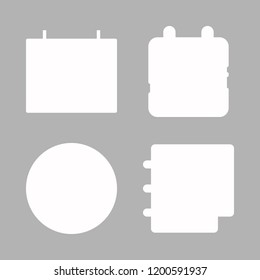 reminder icon set. vector set about push pin, calendar and agenda icons set.