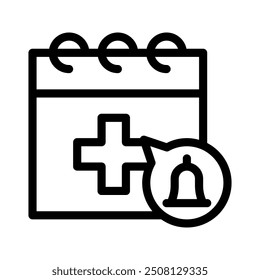 reminder icon with style outline