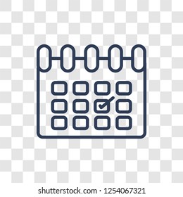 Reminder icon. Trendy linear Reminder logo concept on transparent background from Human Resources collection