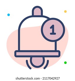 reminder Icon. User interface Vector Illustration, As a Simple Vector Sign and Trendy Symbol in Line Art Style, for Design and Websites, or Mobile Apps,