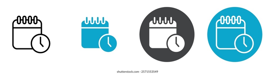 reminder icon Vector illustration in black