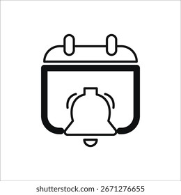 Iconos de recordatorio. Vector de línea simple