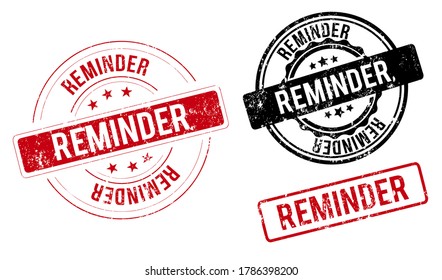 reminder label. reminder orange band sign. reminder. ribbon stamp on white