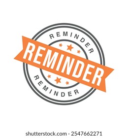 Reminder Letter Rubber Stamp Template