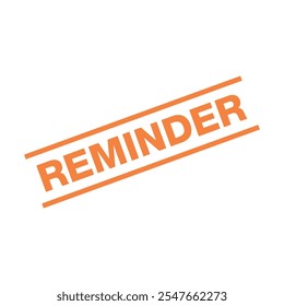 Reminder Letter Rubber Stamp Template