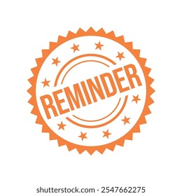 Reminder Letter Rubber Stamp Template