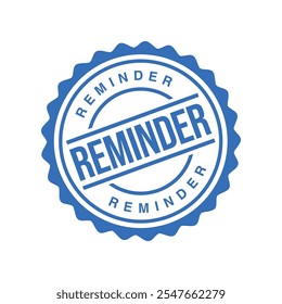 Reminder Letter Rubber Stamp Template