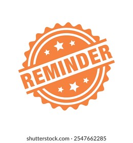 Reminder Letter Rubber Stamp Template