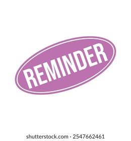 Reminder Letter Rubber Stamp Template