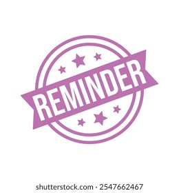 Reminder Letter Rubber Stamp Template