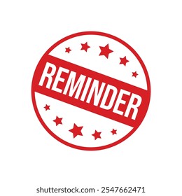 Reminder Letter Rubber Stamp Template