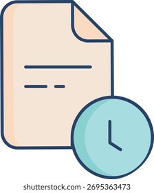 Recordatorio Diseño de icono de color lineal