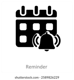 Reminder and note icon concept