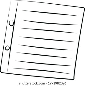 reminder note on the wall line drawing